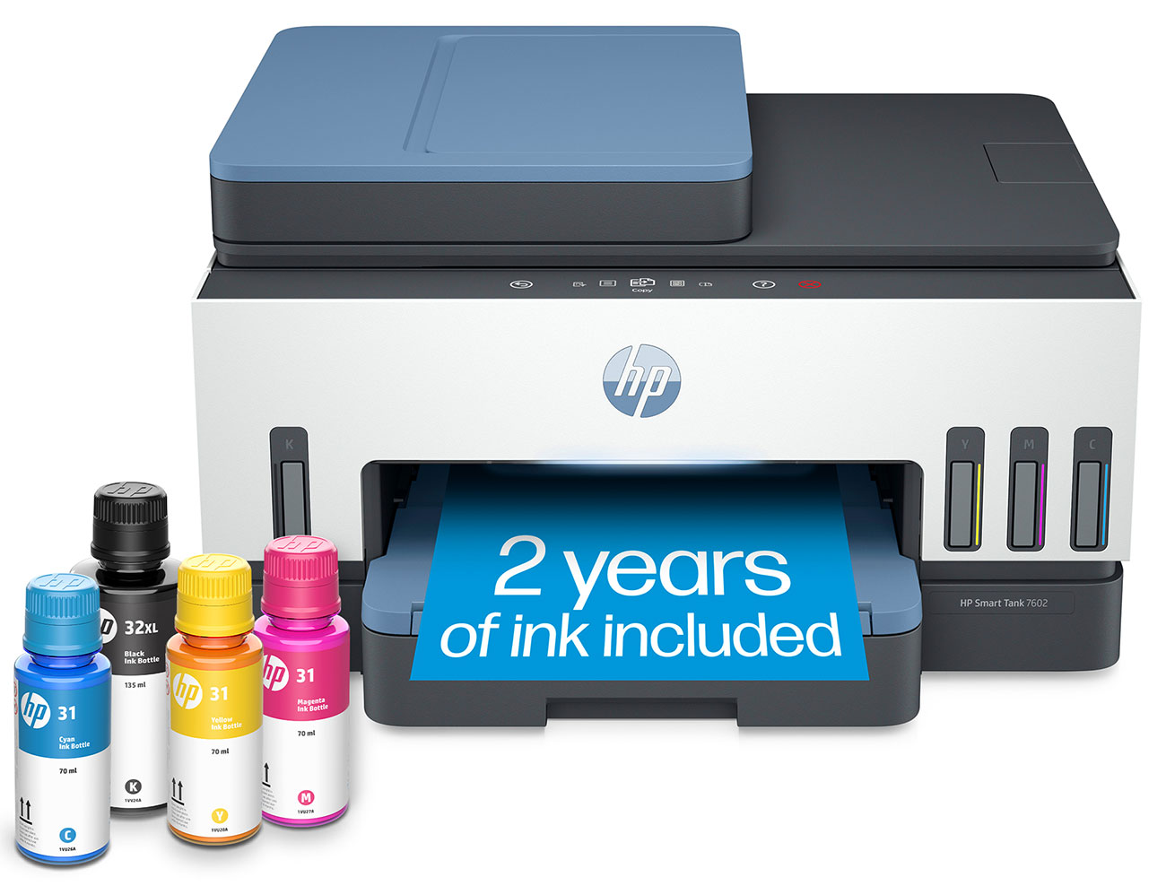 Front View of the HP Wireless Printer