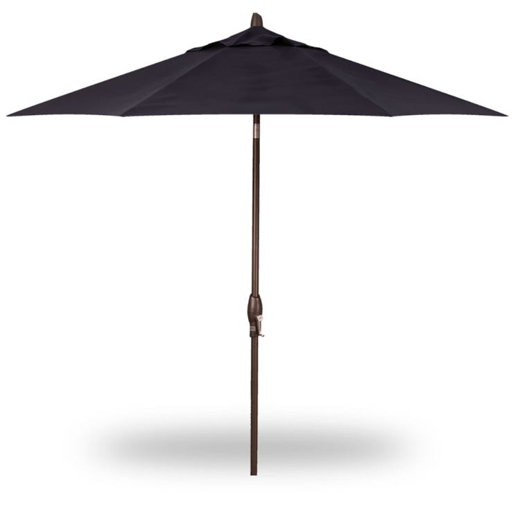 9 auto tilt sunbrella patio umbrella 9ft -Trusted Fog Stripe grade outdoor umbrella 9' Sunbrella A Aluminum Patio