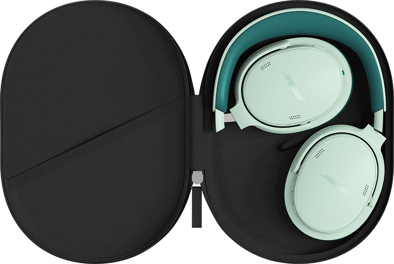 Top View of Bose Wireless Noise Cancelling Headphones in Case
