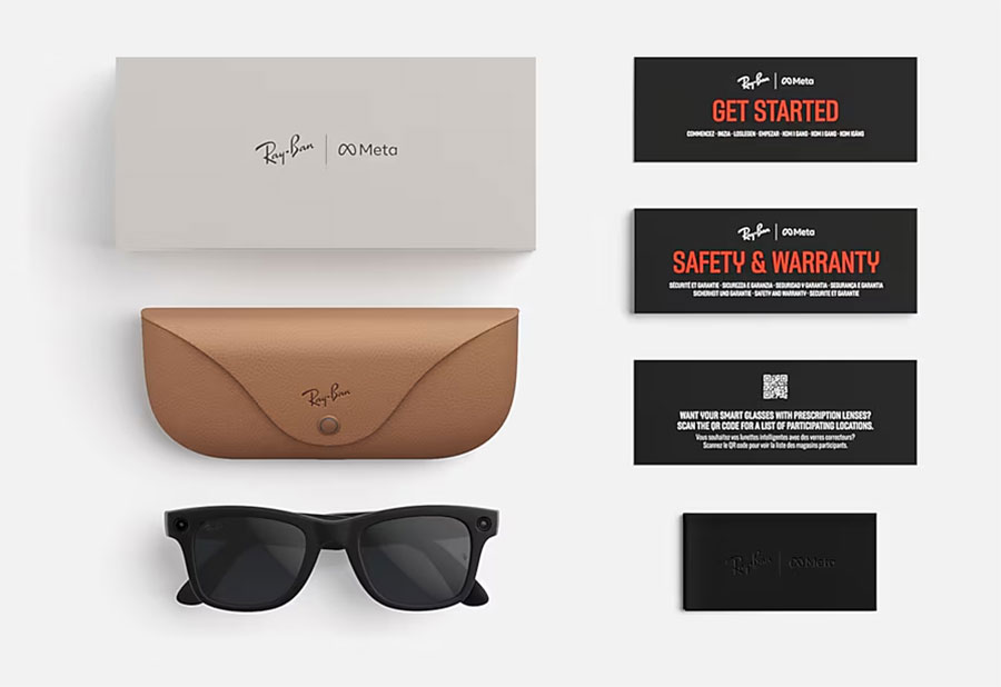 What's included with the Ray-Ban Meta Sunglasses