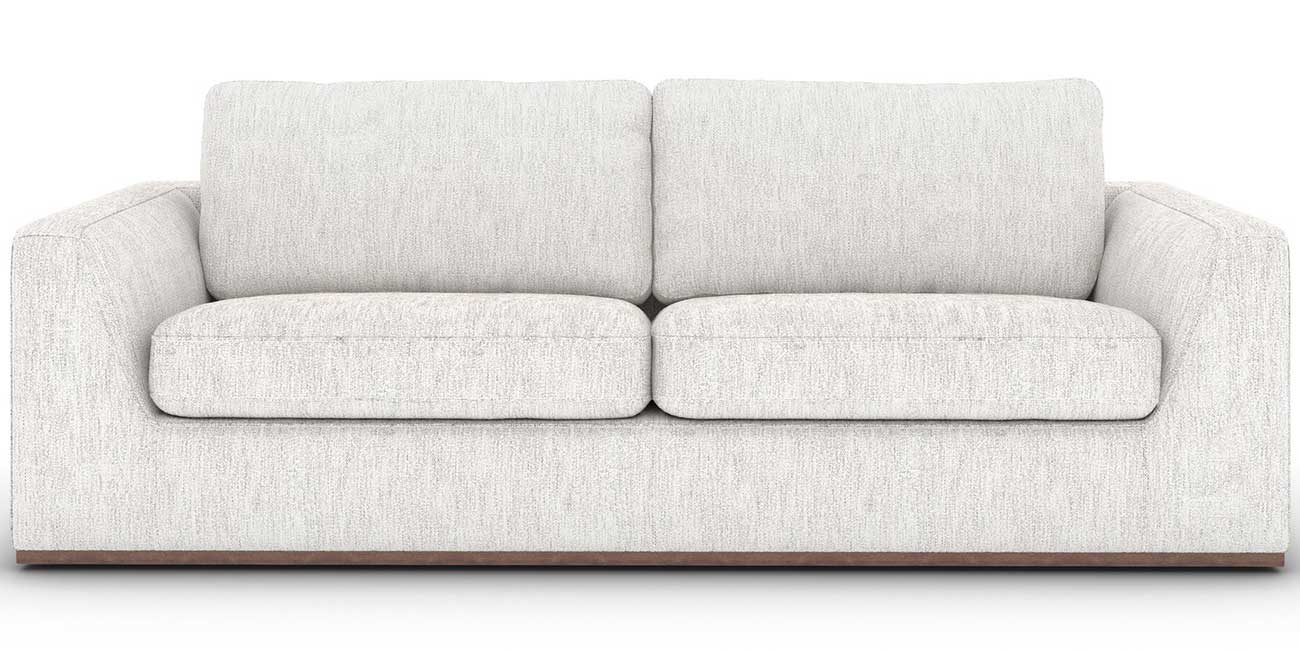 Front view of four hands sofa