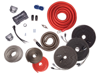 Rockford Fosgate RFK1D Dual Amp Wiring Kit – 1/0 Gauge Patch Cable, Speaker Wire Included