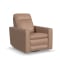 Flexsteel Dutch Power Swivel Gliding Recliner with Power Headrest, Lumbar, Heat and Massage in Desert Leather