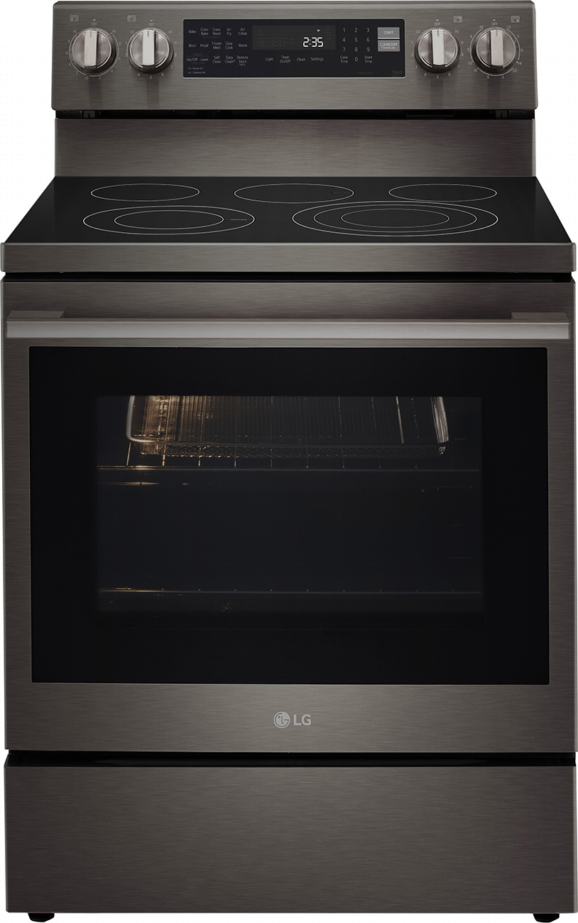 Front Light View of LG Electric Range