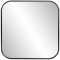 Howard Elliott Copenhagen Square Mirror in Brushed Black Finish