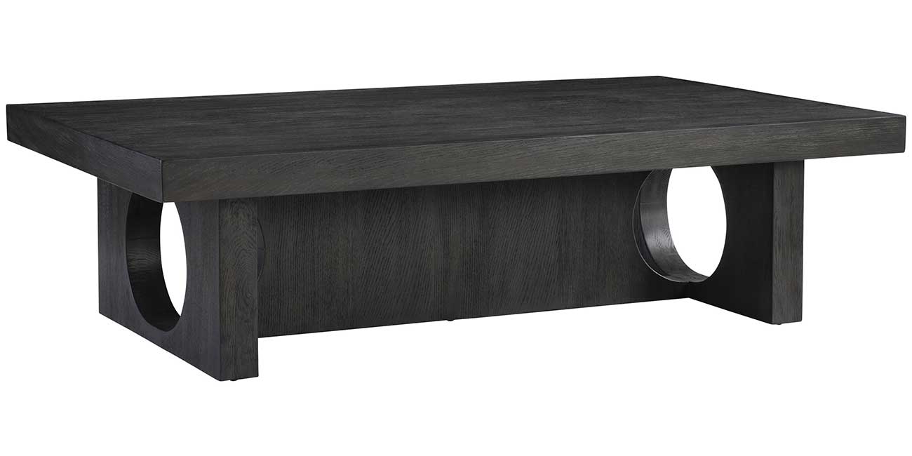 Bernhardt Micah Cocktail Table in Black Truffle