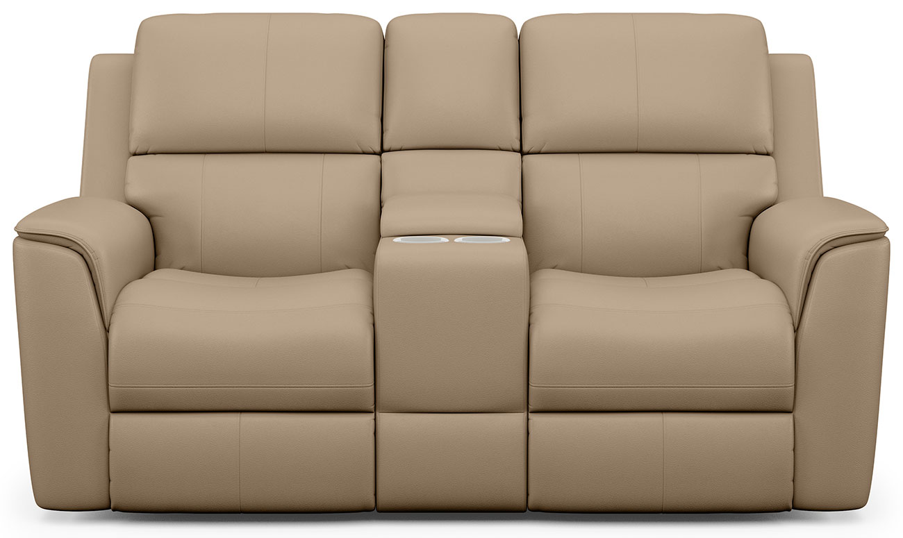 Flexsteel Henry Leather Power Reclining Loveseat 104164PH94680