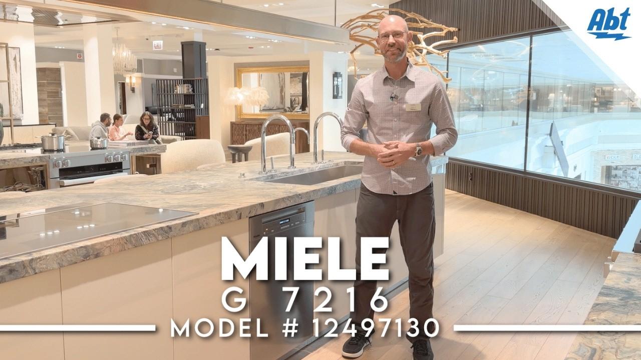 Watch Miele G 7216 SCU CleanSteel Dishwasher Overview | Abt