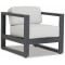 Sunset West Redondo Club Chair in Slate | Cast Silver Sunbrella