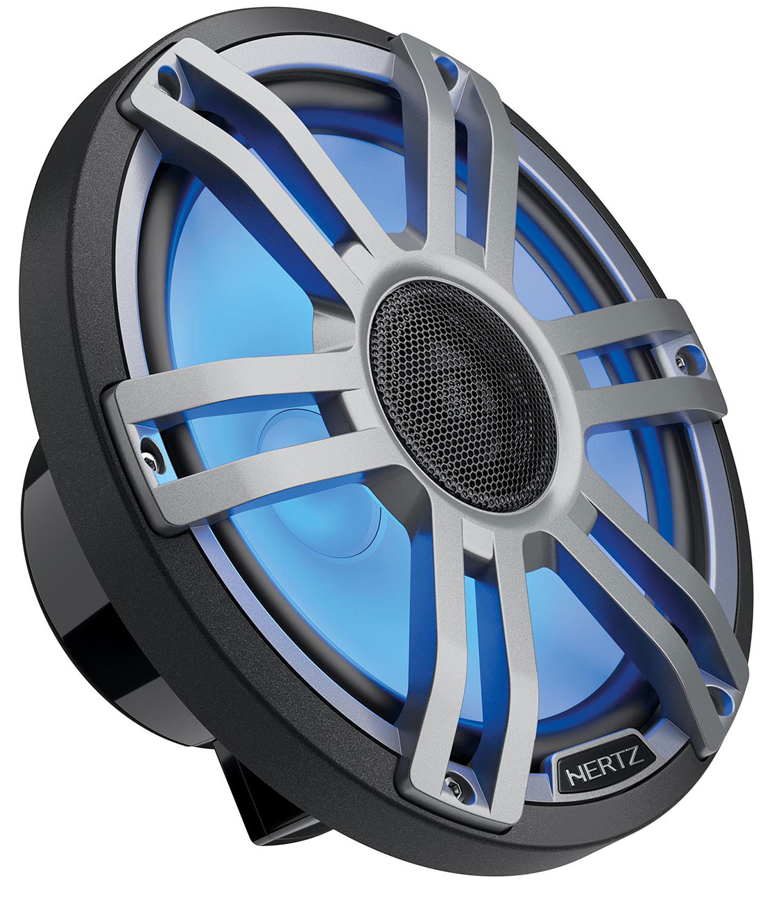 Hertz HMX 8 S LD 8" Grey Marine RGB Speakers HMX8SLDG