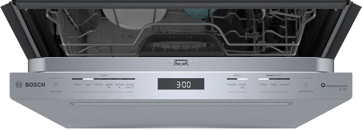 Close-up of control panel.