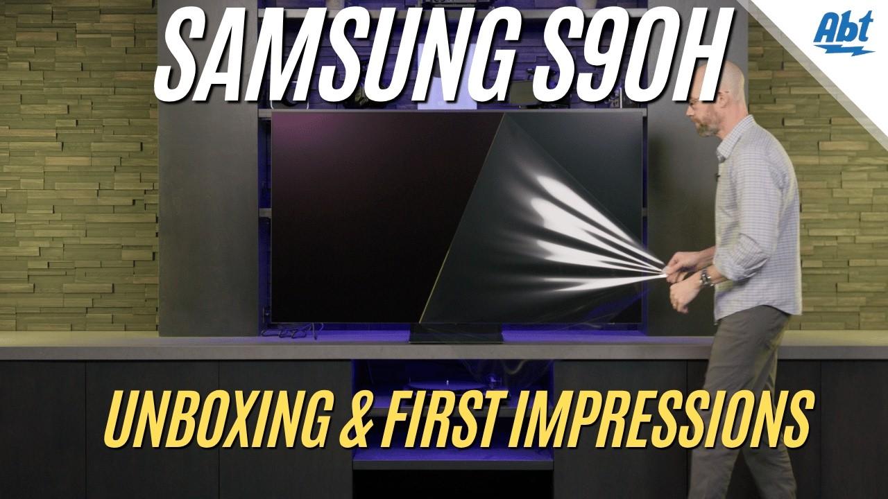 Watch Unboxing The Samsung QN65S90H OLED and First Impressions