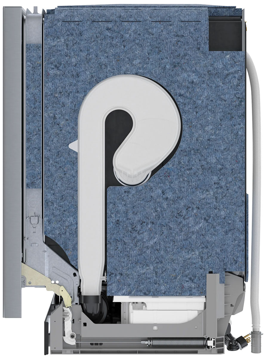 Right-side view of dishwasher.