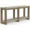 Sunset West Sedona Console Table in Weathered Teak | Resin Wicker