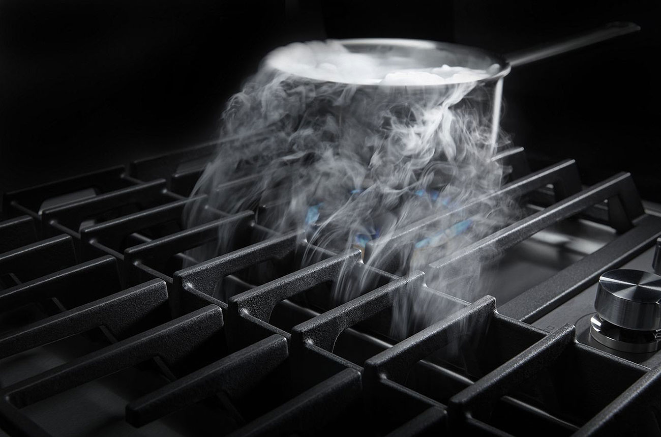 JennAir JX3 36" Black Gas Downdraft Cooktop JGD3536GB Abt