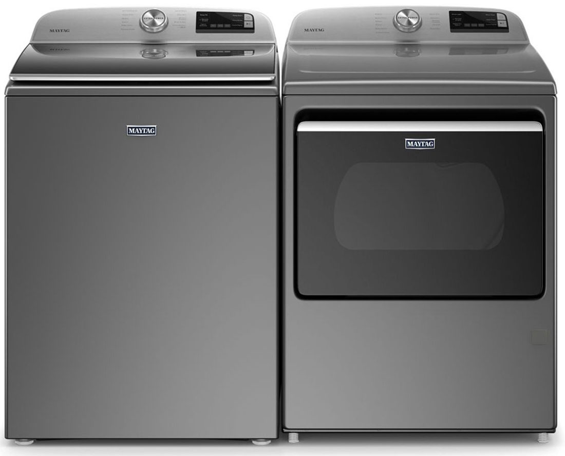 Maytag 7.4 Cu. Ft. Metallic Slate Smart Gas Dryer Abt