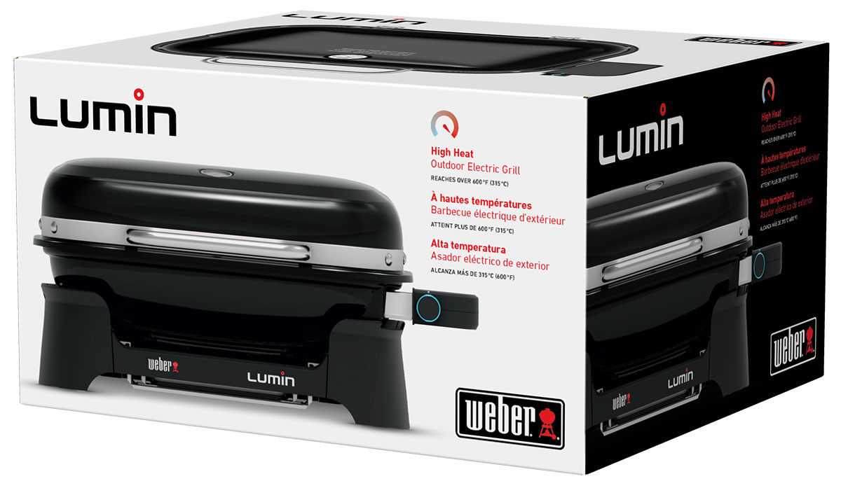 Showing Weber Product Box for a Weber Portable Grill
