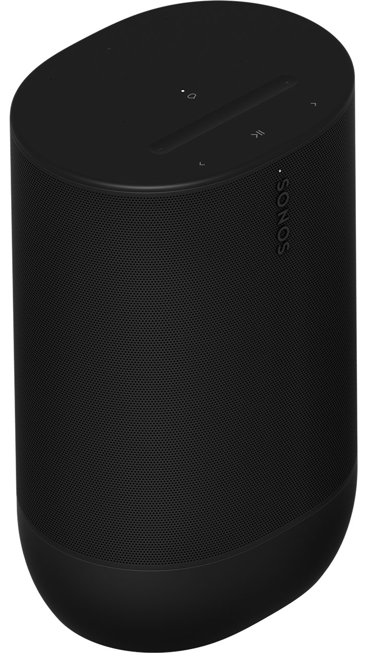Dynamic front view of the speaker