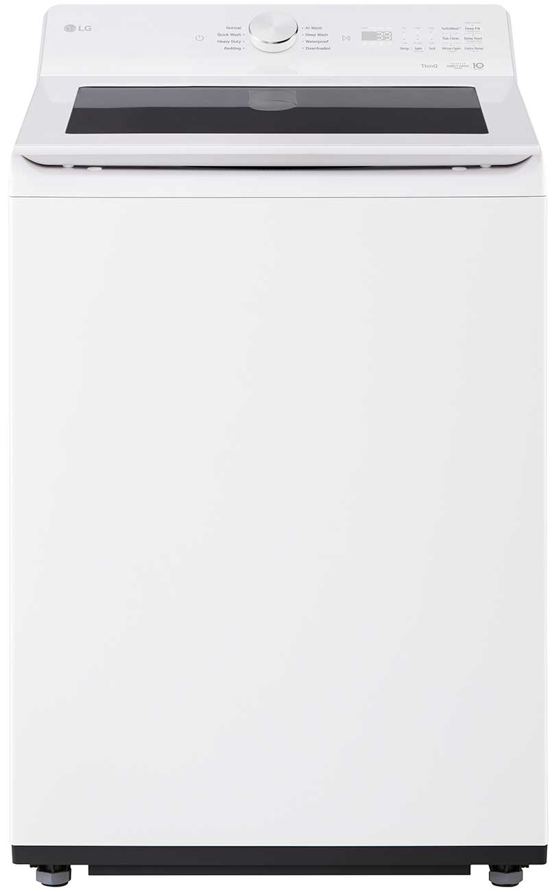Main Front view of LG Top Load Washer in White