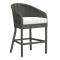 Sunset West Cabo Bar Stool in Soothe Pearl Sunbrella | Kahlua