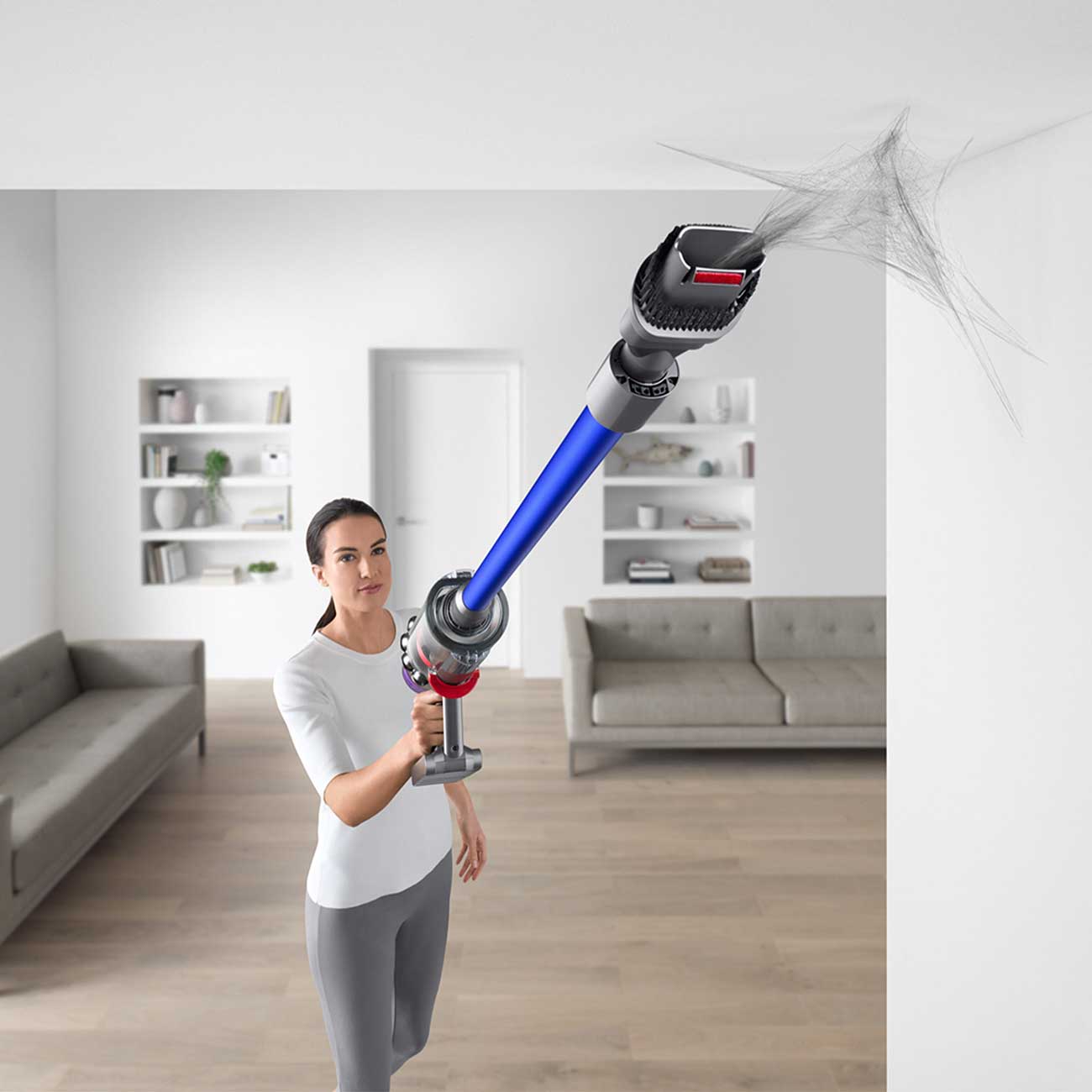 V11 Stick Vacuum Ceiling Cleaning