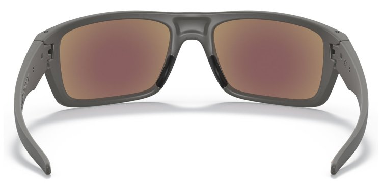 Large image of Oakley Drop Point Prizm Sapphire Polarized, Matte Dark Grey Sunglasses, 61mm