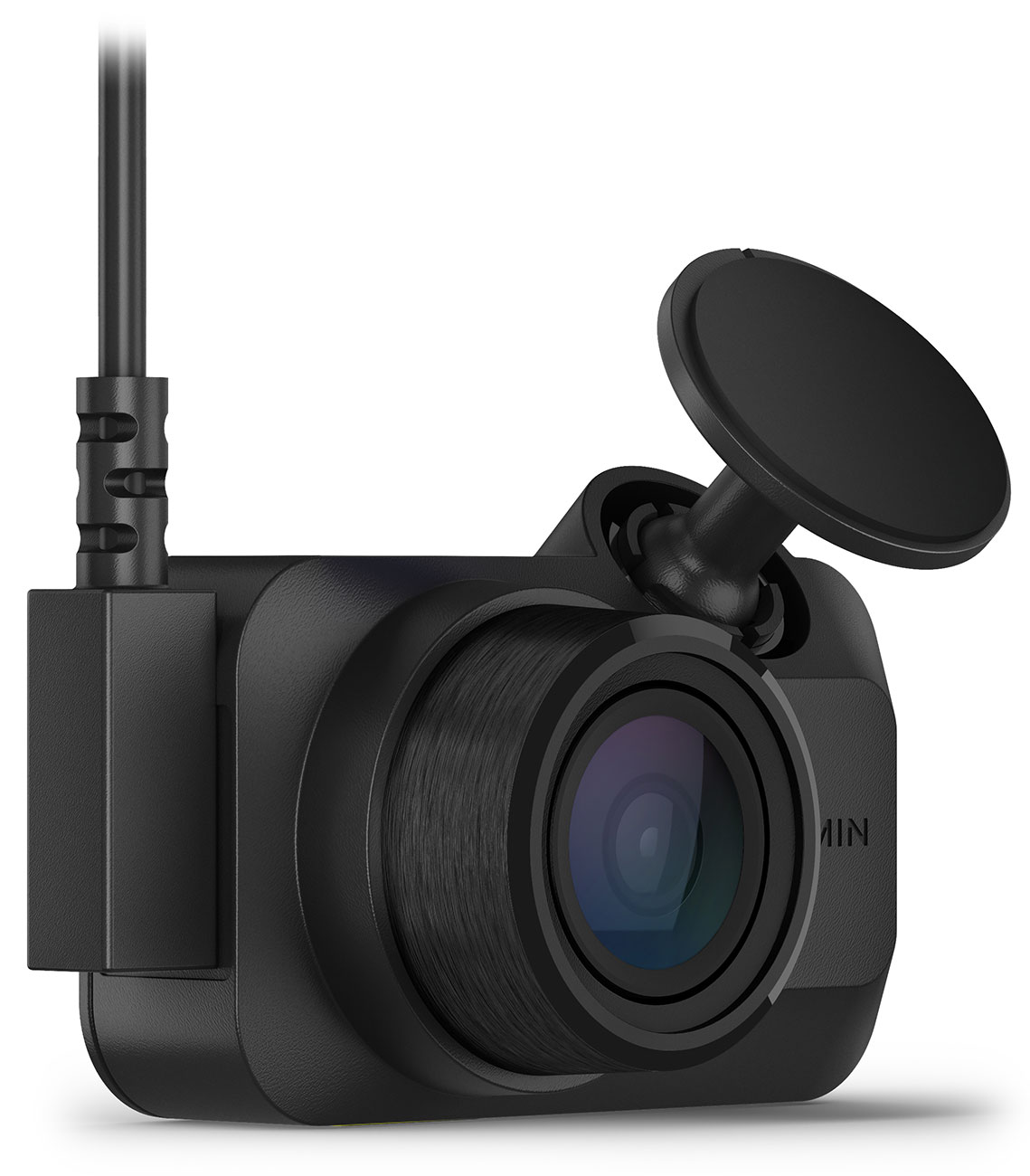 Front Left View of Garmin Dash Cam with Cable