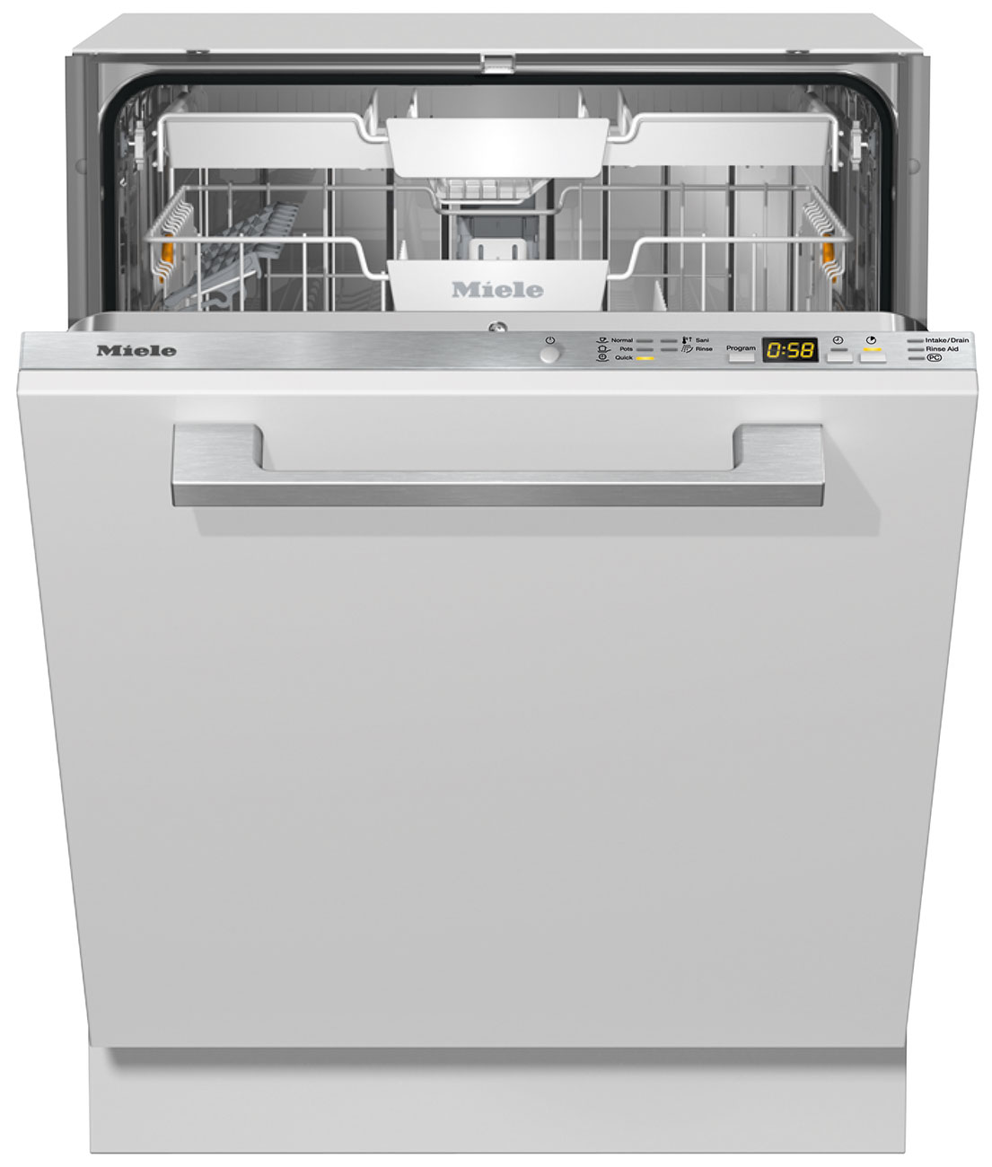 Front of a Panel Ready Miele Dishwasher