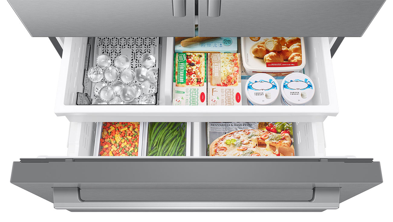 Top View of Freezer Drawer Filled
