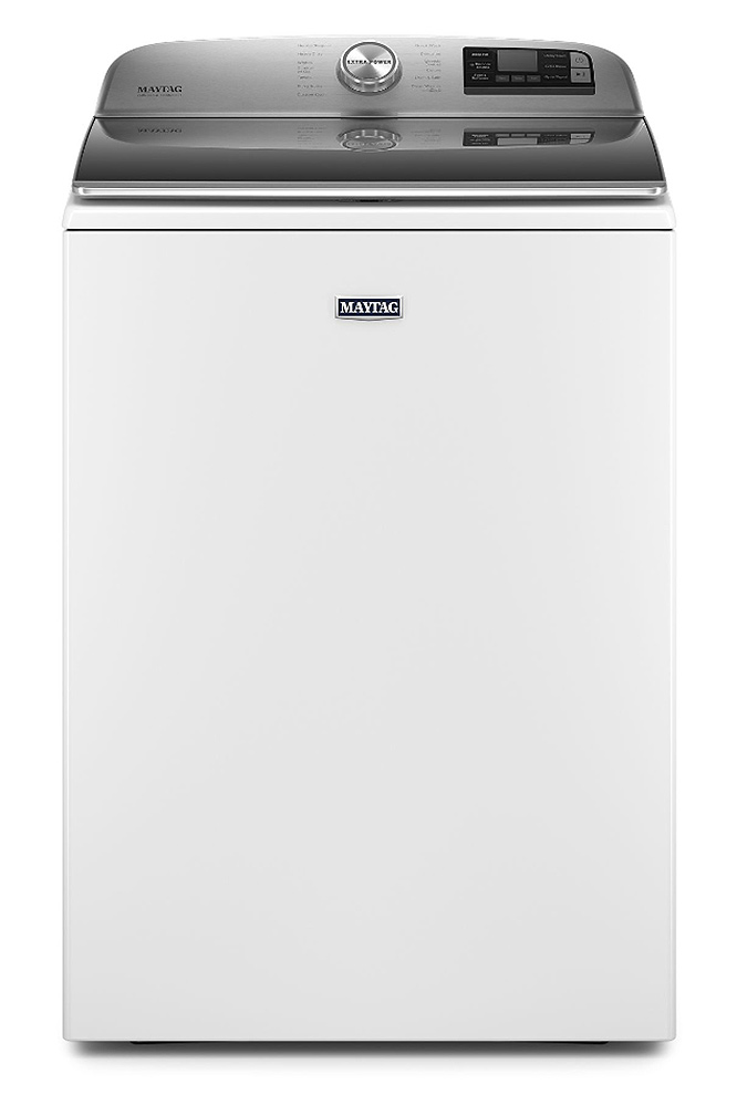 Front of washer in White.
