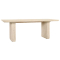 Classic Home Vander 84" Rectangle Dining Table Solid Wood in Cream Washed
