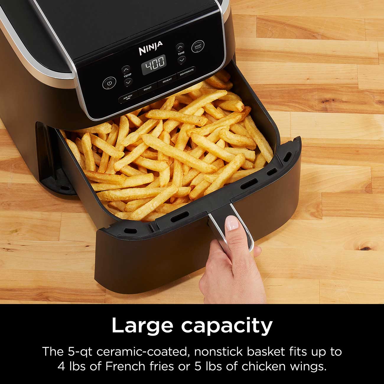 Ninja Air Fryer Pro 4-in-1 Capacity Detail