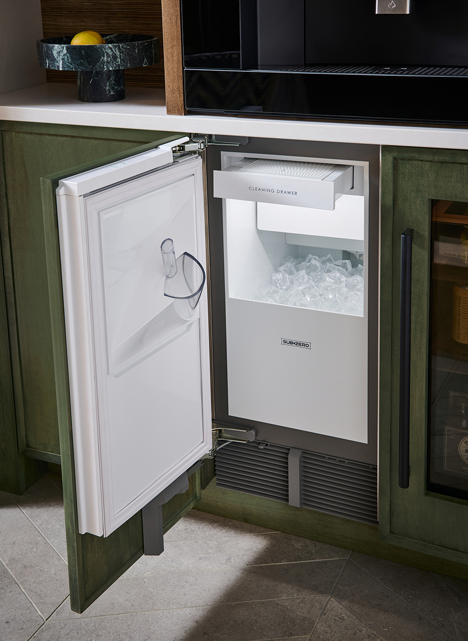 Open of Sub-Zero Ice Maker