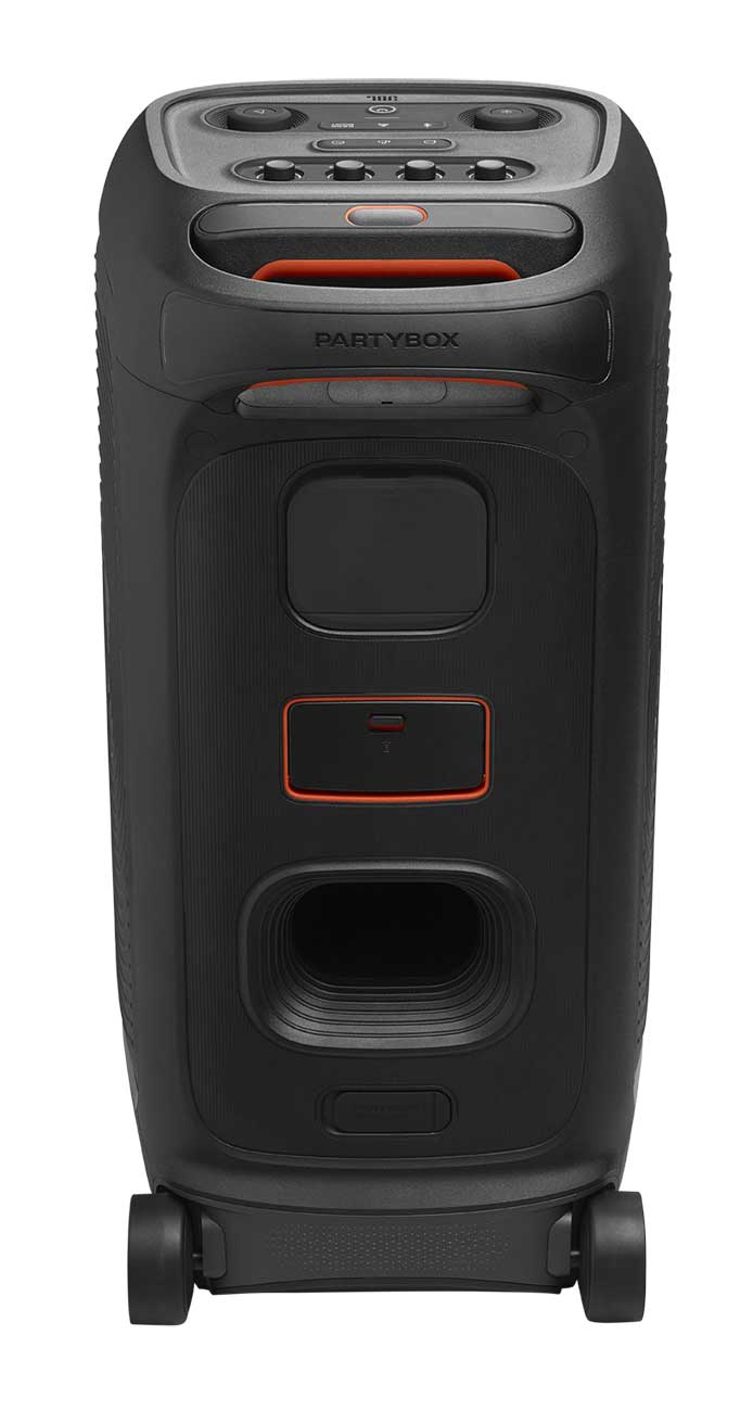 Rear view of PartyBox Stage 320 Speaker