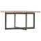 Bernhardt Hathaway Cocktail Table in White Travertine | Bronze