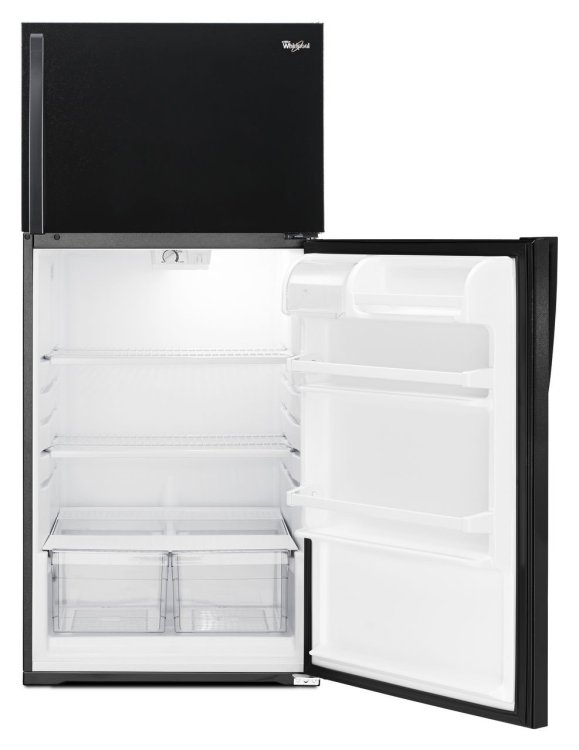 Large image of Whirlpool ADA 14.33 Cu. Ft. Top-Freezer Refrigerator 28-Inch Wide in Black