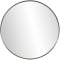 Howard Elliott Steele Round Mirror In Brushed Brass Finish