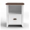 Legends Furniture Hampton Barnwood w/ Jasmin White File Cabinet