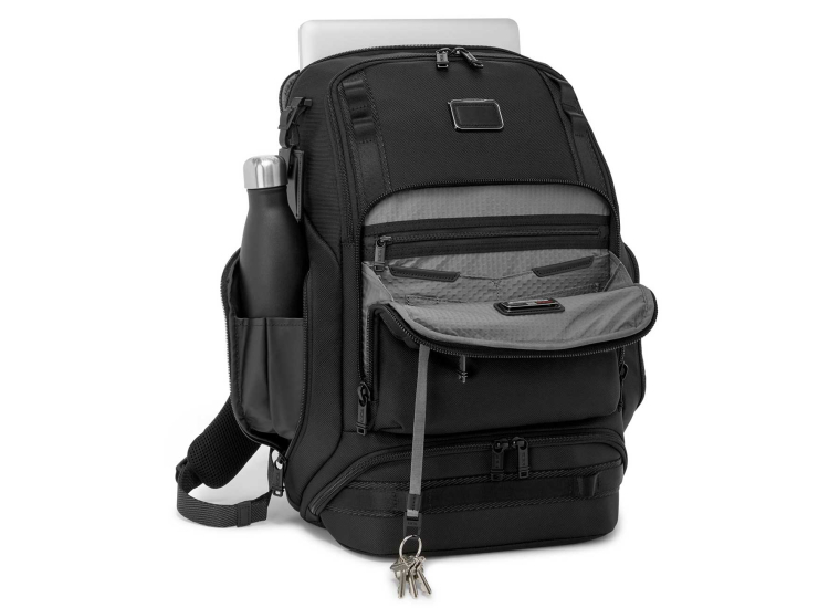 tumi alpha bravo renegade backpack Luggage Pros resistant lining and air vent) Side open pocket Front U Tumi Alpha Bravo Leather Backpack