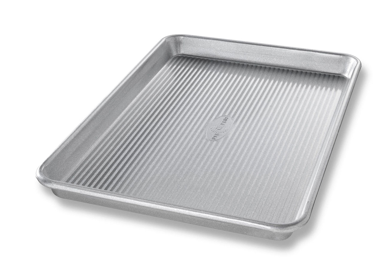 Angled Front View of Quarter Sheet Pan