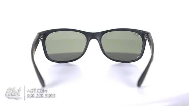 Watch Ray-Ban Wayfarer Black Rubber Sunglasses RB2132 622/55 - Overview