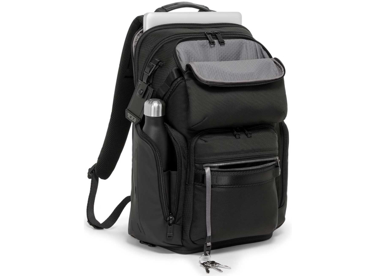 tumi arrive black bradley backpack Mens Bradner Black/Bombe One Size : Electronics quality materials TUMI Arriv Barker Large Backpack