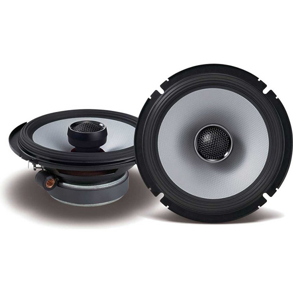 A pair of Alpine Coaxial speakers against a white background