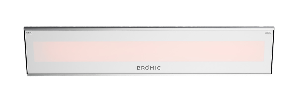 Front View of Bromic Outdoor Heater In White