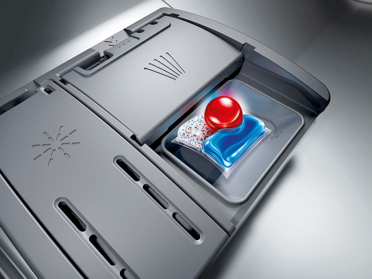 Dispenser view of Bosch Dishwasher