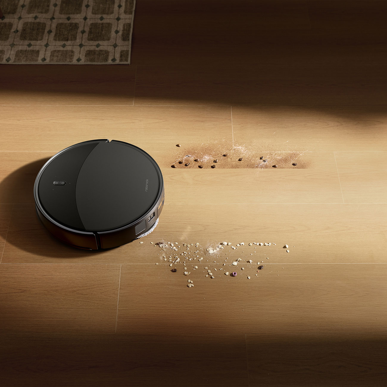 Feature View of Robot Vacuum in Use