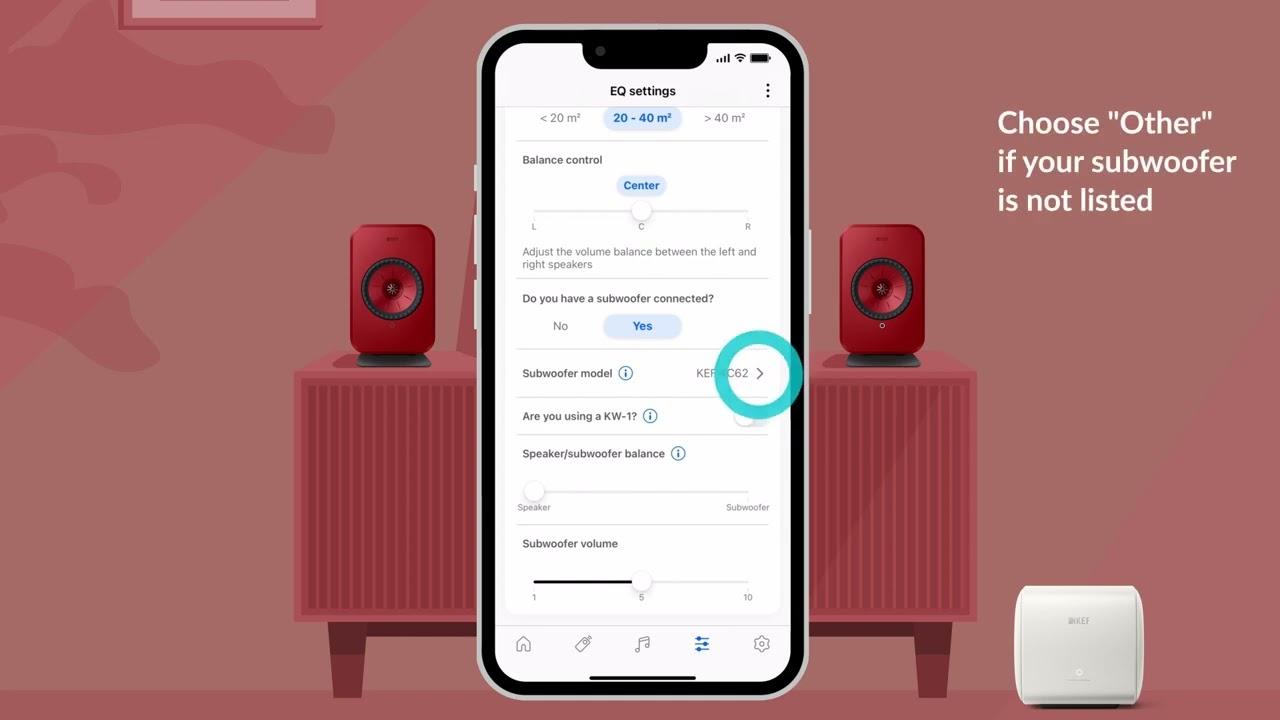 Watch KEF LSX II - EQ Settings with Subwoofer