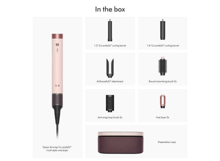Dyson Airwrap Co-anda2x Multi-Styler & Dryer Straight+Wavy in Ceramic Pink & Rose Gold - 587990-01 Dyson Airwrap Co-anda2x Multi-Styler & Dryer Straight+Wavy in Ceramic Pink & Rose Gold - 587990-01