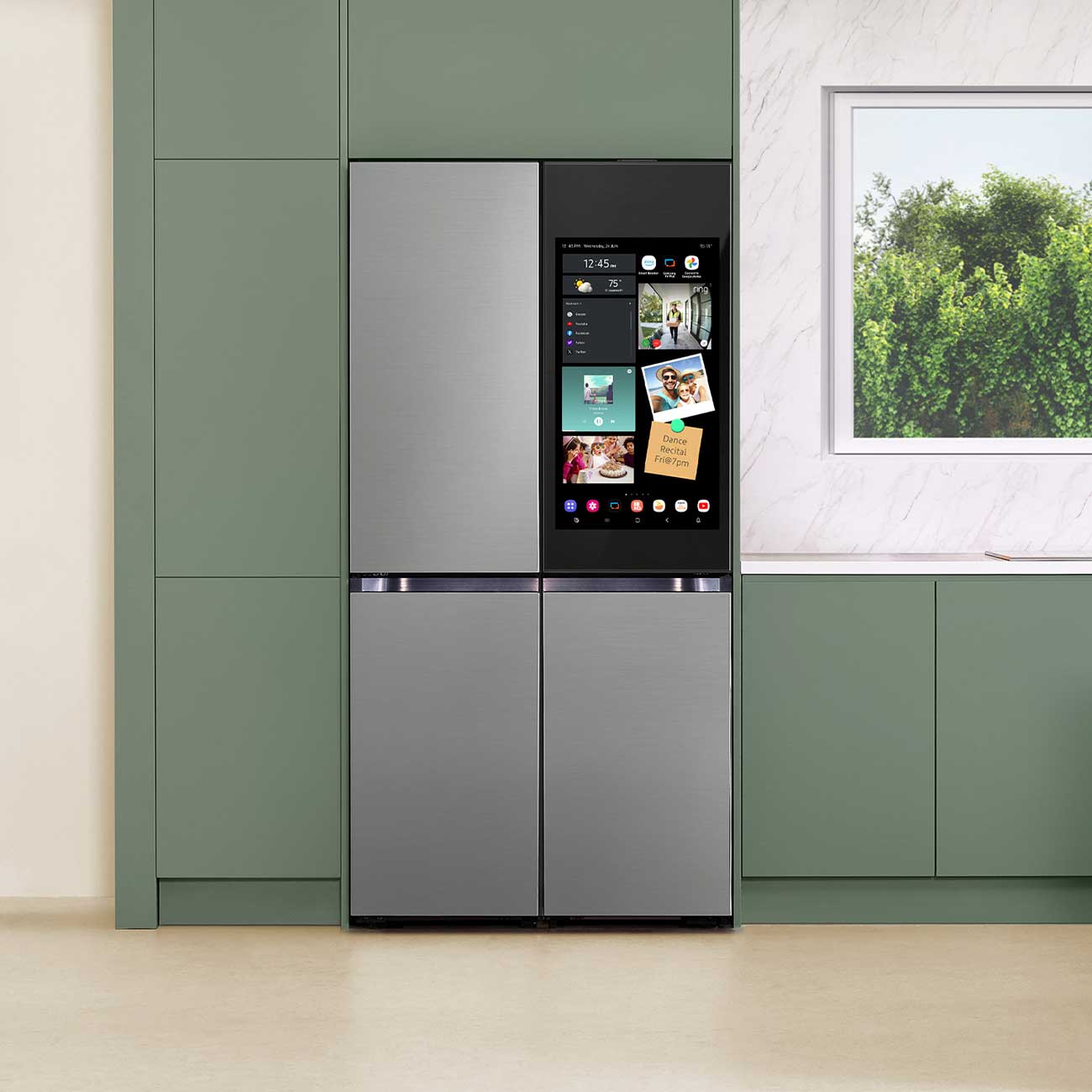 Lifestyle close view of Samsung Bespoke Refrigerator