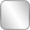 Howard Elliott Copenhagen Square Mirror In Brushed Silver Finish